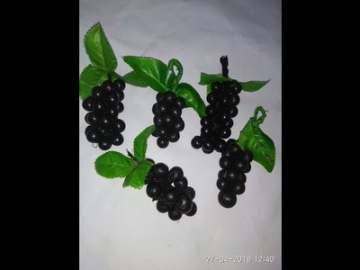 Decorative Marble Black Grapes ???? ~ Craft ideas ????