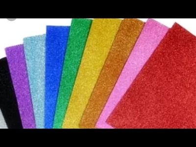 {DIY} 3best ideas of craft glitter foam sheet|make beautiful creation by the glitter paper