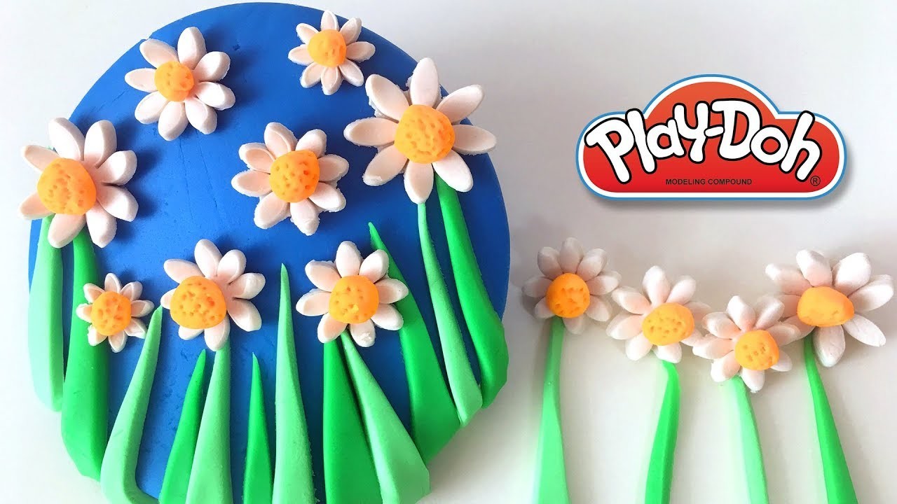 Flower Cake DIY PlayDoh Recipe How To Make Play Dough CLAY ART TV