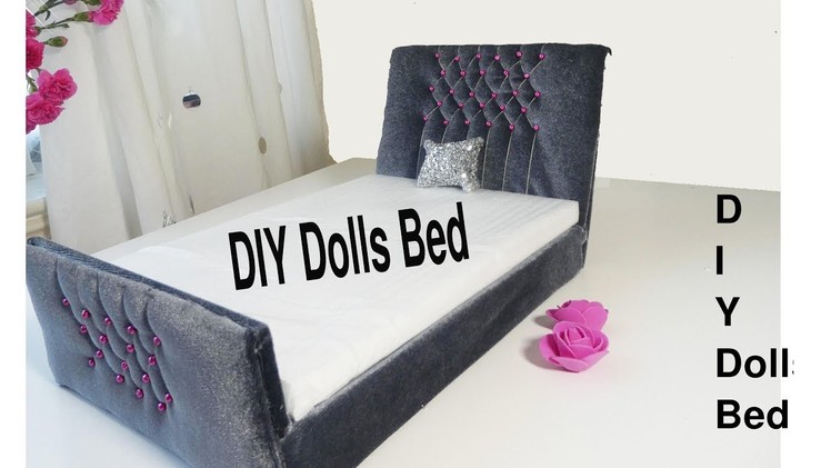 How to make a Bed for Barbie Doll. DOLLS HACKS FOR KIDS AND PARENTS