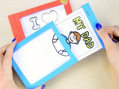 How to Make a DIY Father’s Day Magic Card - paper crafts for kids