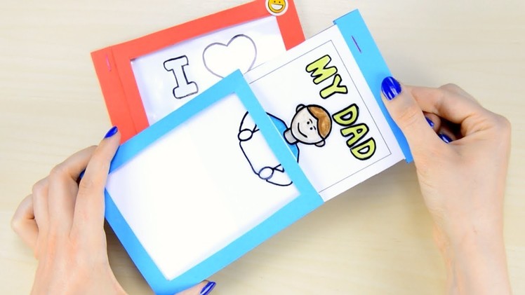 How to Make a DIY Father’s Day Magic Card - paper crafts for kids