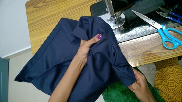 Uniform coat cutting and stitching easy method(DIY) Part - 2