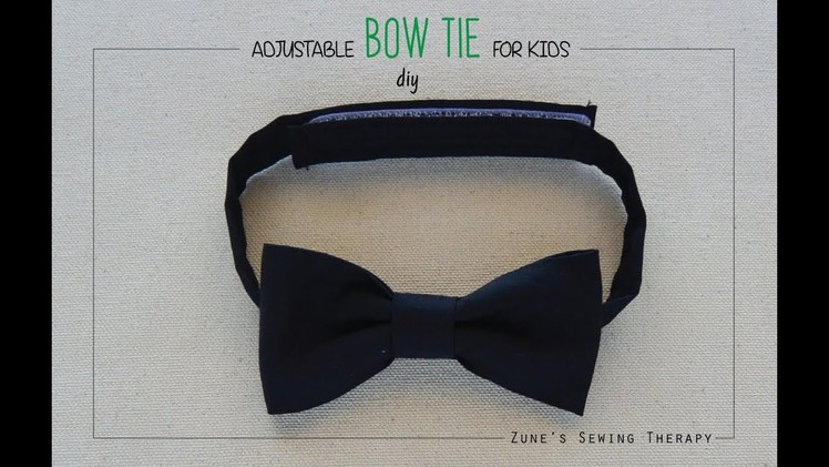 DIY Adjustable Bow Tie for Kids