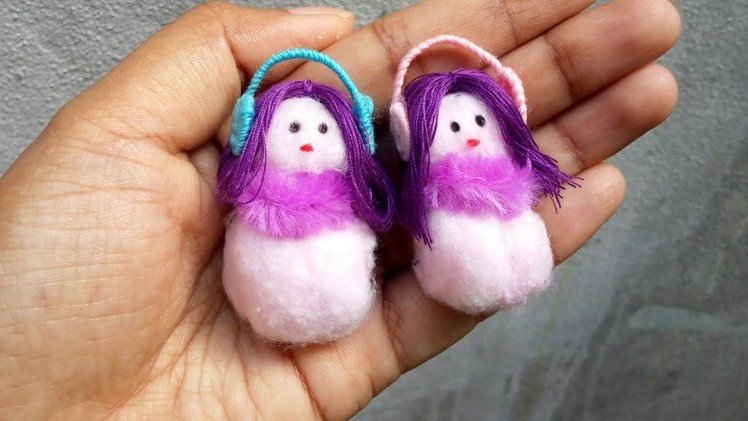 DIY cotton doll.Handmade cotton doll. How to make Cotton doll.easy craft ideas