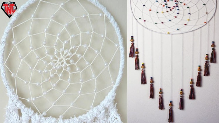DIY Dreamcatcher Tutorial Easy || How To Make Dream catcher With Wooden Beaded