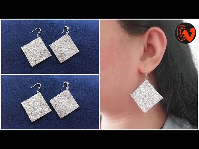 DIY. How to make earrings at home. Tutorial. Best out of waste
