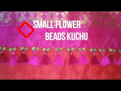 How to make Designer Saree Kuchu Using Flower Shaped Beads | Tutorial | DIY |Knotty Threadz