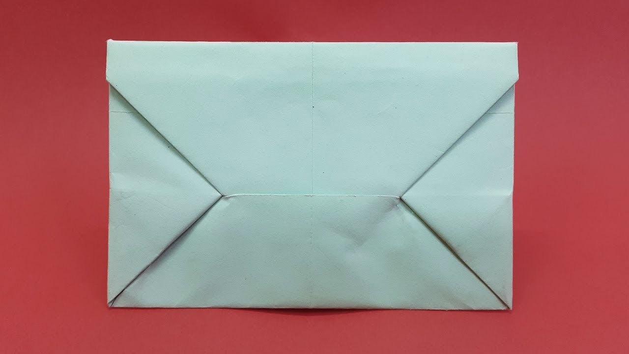 Клеем конверт из бумаги а4