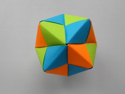 Making a Paper Octahedron - Origami Tutorial. DIY Origami Polyhedron