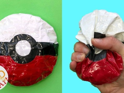 Pokeball Paper Squishy - DIY Pokemon Squishy - How to make a squishy no foam