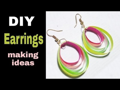 DIY: Earrings Making ideas at home very easy and simple tutorials | Quilling Papers Earrings