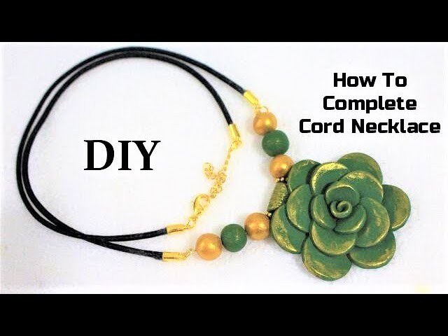 DIY How To Complete a Cord Necklace | Jewellery Findings Tutorial
