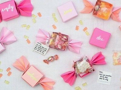 DIY Origami Bridesmaid Proposal Boxes