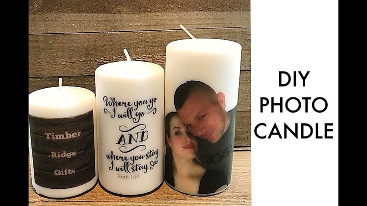 DIY Photo Candle