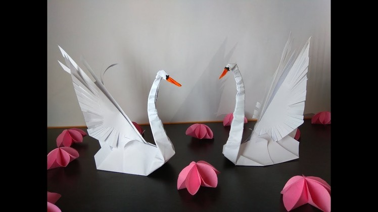How to make a swan out of paper. How to make Cygnini bird at home complete tutorial. DIY Origami