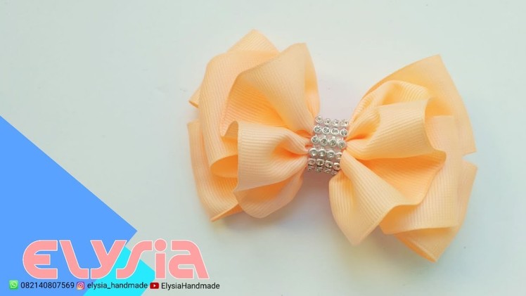 Laço Ruffle ???? Ribbon Bow ???? DIY by Elysia Handmade
