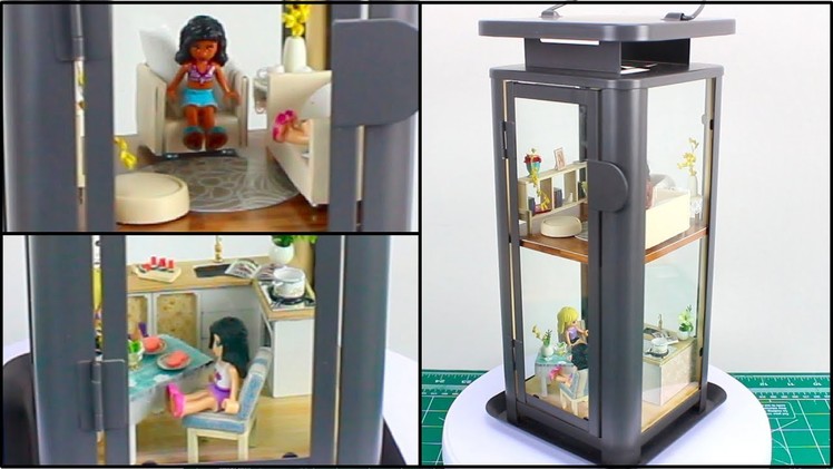Modern Fairy Lamp Apartment: A DIY Miniature Dollhouse