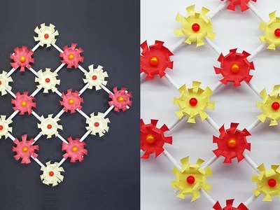 Paper Flower Wall Hanging (Wall Decoration Ideas) - DIY Room Decor