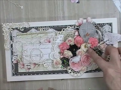Shabby Chic.Mixed Media diy "Hope Captured" Home Decor Frame (DT Project for Reneabouquets)