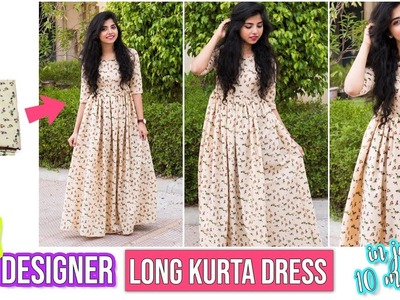 DIY: Designer Ankle Length Kurta Dress In 10 Minutes