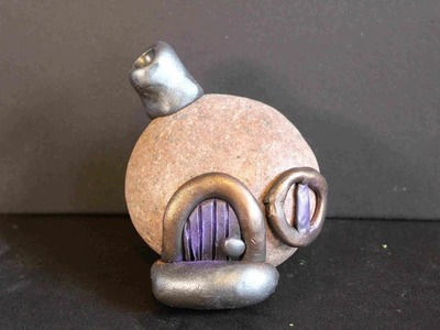 DIY Stone Fairy House With Polymer Clay