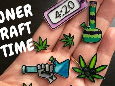 DIY Stoner Craft | Shrinky Dinks – Make your Own Key Chain, Hat Pins & More (Template Included!!!)