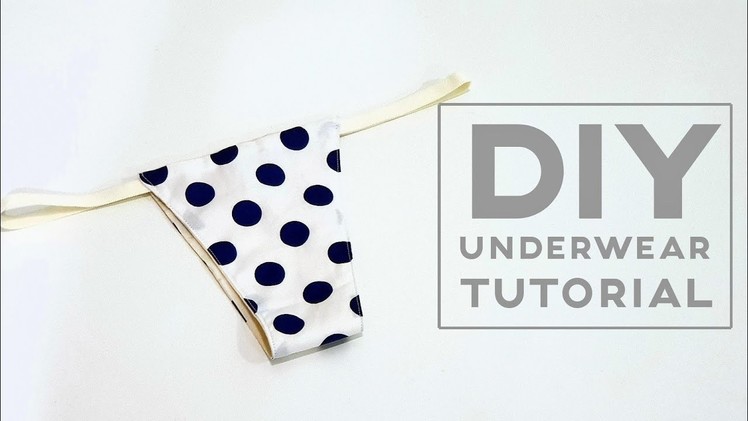 Diy underwear tutorial | Easy sewing tutorial | 这种内裤能穿吗？试做就知道了❤❤