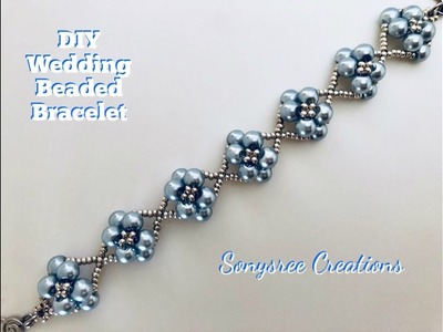 DIY Wedding Beaded Bracelet. ????. 