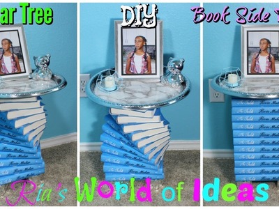 Dollar Tree DIY Book Side Table | Glam | Decor on a Budget