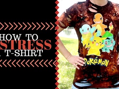 How to DISTRESS a t-shirt | Full Easy DIY Tutorial