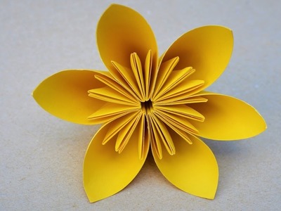 How to make a simple Kusudama Paper Flower  DIY Origami Kusudama Flower
