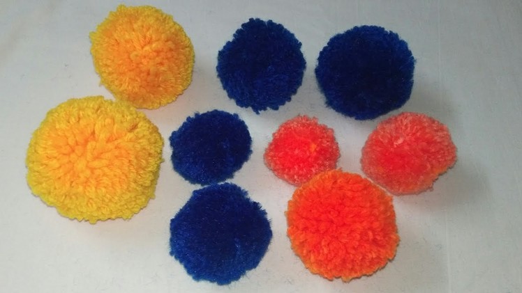 Pom Poms | Vinkam| How to make Pom Pom with Wool. Yarn at home |Crochet Pom Pom Toran | DIY Pom Poms