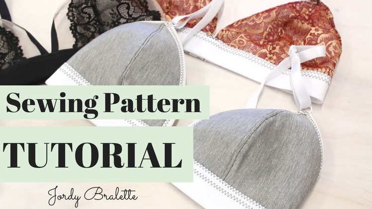 Bralette Sewing Pattern Tutorial | Jordy Bralette Patten | Emerald Erin