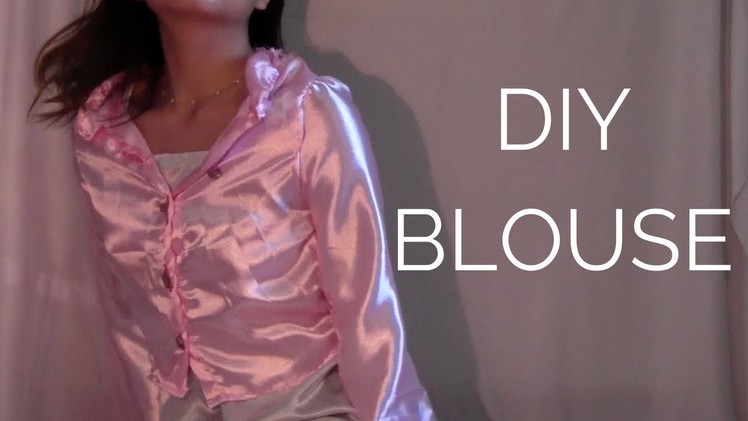 DESIGNING AND SEWING SATIN BLOUSE!!!