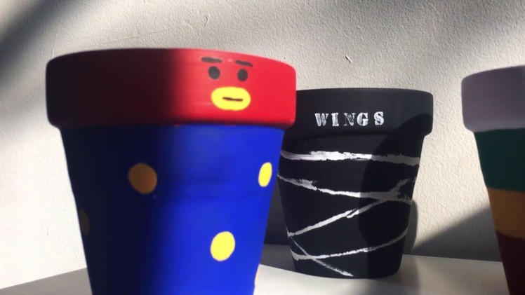 DIY. BTS Flower Pots (TATA.Wings.GoGo)