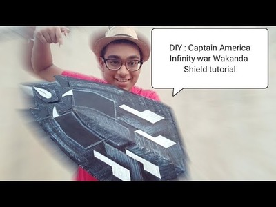 DIY : Captain America's new Wakanda shield in Infinity war by PRANJAL ARTS