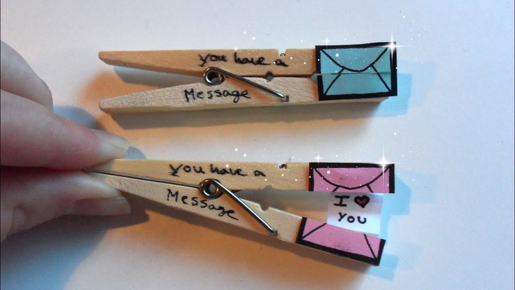 DIY Clothespins With A Message | Mobile Phone Holder With Clothespins | DIY Ideas | Ideas Factory