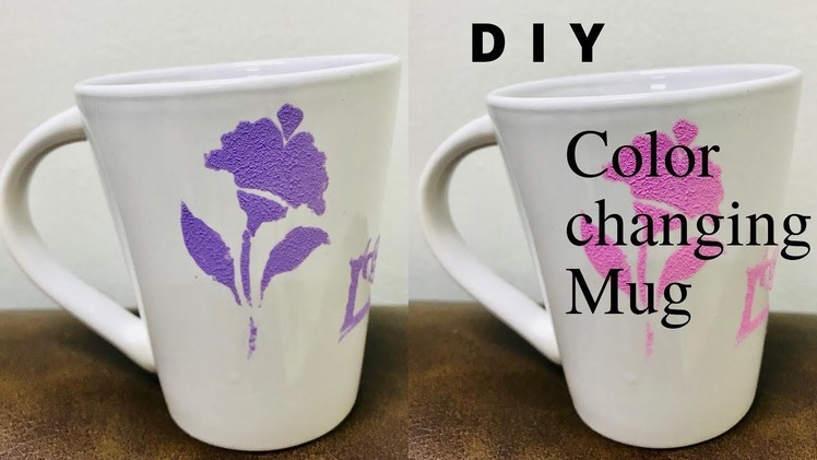 DIY Color Changing Mugs using Nailpolish and Acrylic paint | Thermochromic Powder