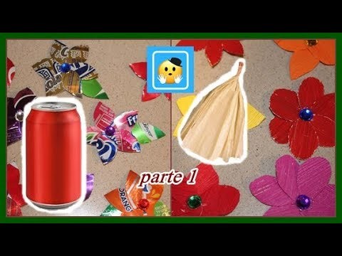 DIY facilisimo! Flores para decorar lo que quieras!hechas con materiales reciclados PARTE1