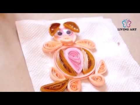 DIY-How To Make Quilling Dog | Quilling Art