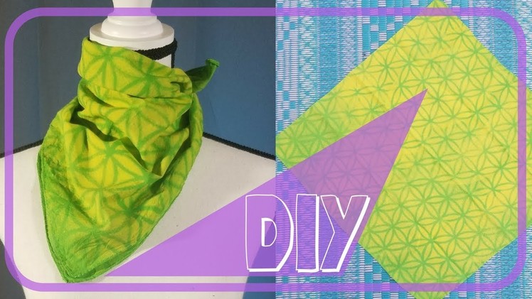 DIY SACRED GEOMETRY DESIGN BANDANA | BLEACH ART DEMO | FLOWER OF LIFE PATTERN