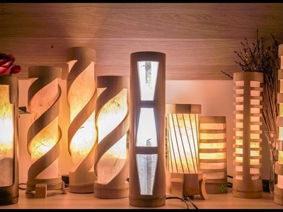 Handmade Bamboo Bedroom Lamp, Table Lamps, Desk Lamps, For Living Room and Bedroom