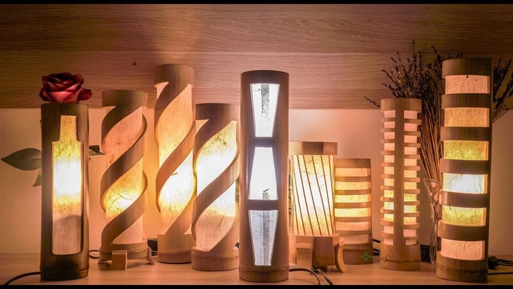 Handmade Bamboo Bedroom Lamp, Table Lamps, Desk Lamps, For Living Room and Bedroom