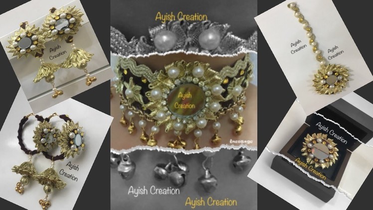 Handmade complete Gota Choker Set tutorial || Gota Jewelry