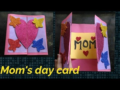 ❤Happy birthday mom greeting card❤¦¦ Simple & easy mom's day handmade card