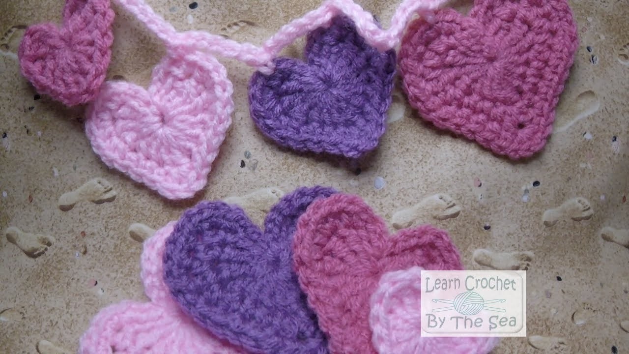 How to Crochet String of Hearts FREE Pattern in the Show More section