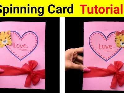 How to make a Spinning Card | Love Card | DIY Birthday Card Handmade |