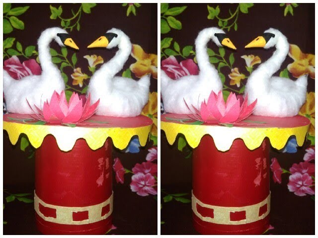 How to Make swans from Cotton.DIY swans. eazy Craft.be creative