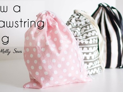 Learn to Sew a Drawstring Bag - Beginner Sewing Project